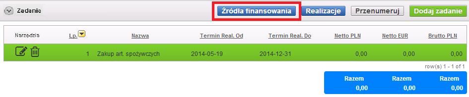 Po wyszukaniu interesującego nas kodu CPV należy go zatwierdzić przyciskiem kod będzie dodany do listy.