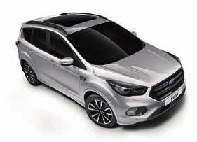 FORD KUGA Kolory nadwozia Blazer Blue Lakier zwykły bez dopłaty Frozen White Lakier zwykły 750,- Standard z pakietem ST-Line Black Race Red Lakier zwykły 750,- Moondust Silver Lakier metalizowany 1