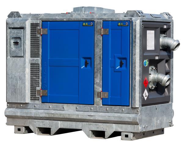 Specyfikacja techniczna pompy: Typ... BA100K D193 Maks. wydajność... 190 m 3 /h Maks. podnoszenie... 22 m Przelot... 82 mm Typ wirnika... wirnik kanałowy System zasysania... BBA MP50 Silnik.