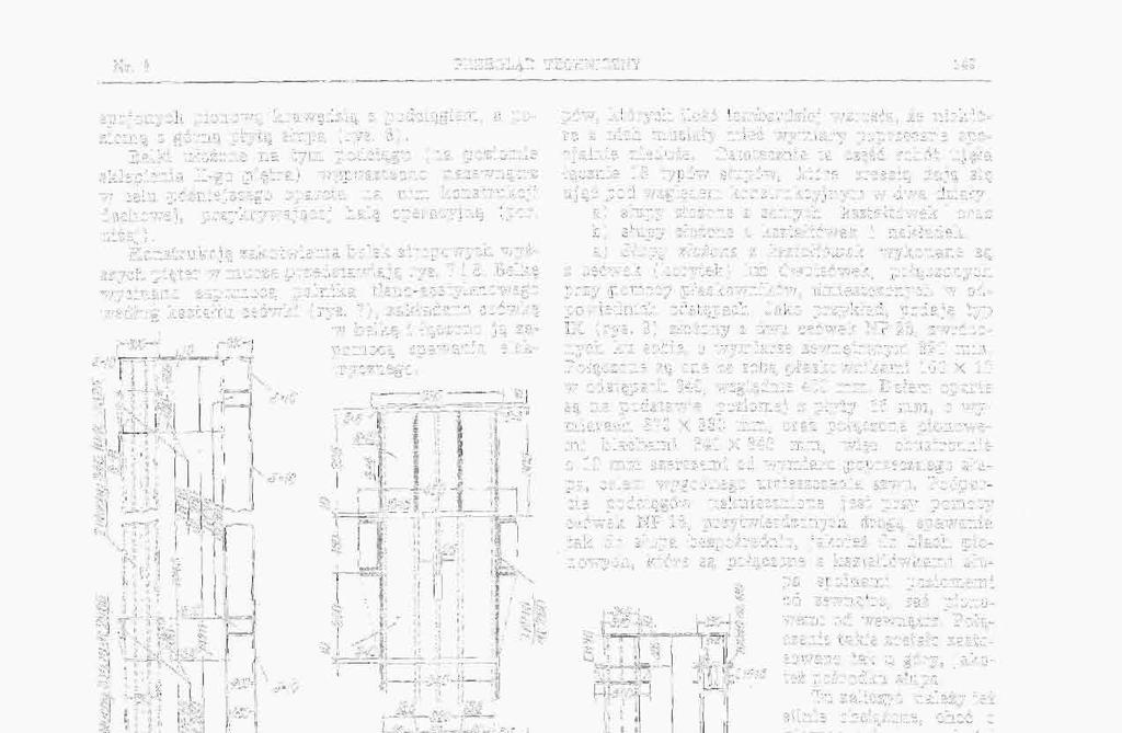 Nr. () PRZEGLĄD TECHNICZNY 149 spojonych pionową krawędzią z podciągiem, a poziomą z górną płytą słupa (rys. 6).