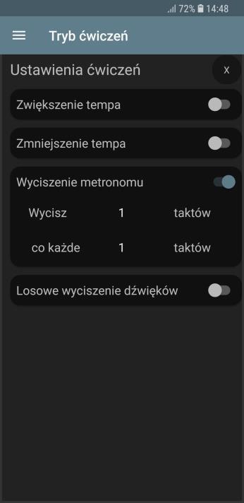 Zmniejszanie oraz zwiększanie tempa: do wyboru są dwa tryby zmiany tempa.