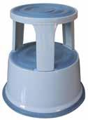 taborety, DRABINKI, maty, stojaki, kosze Mobilny, metalowy taboret biurowy Q-CONNECT indeks: 46937 Taboret -stopniowy. Solidna metalowa konstrukcja o wadze 5 kg.