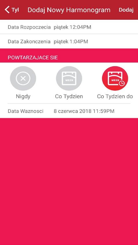 Wybierz Czas Rozpoczęcia i Czas Zakończenia w jakim współużytkownik może otworzyć Twoją blokadę 4.