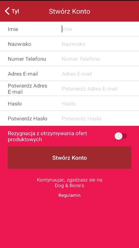 Wybierz czy chcesz zrezygnować z otrzymywania ofert produktowych 4.