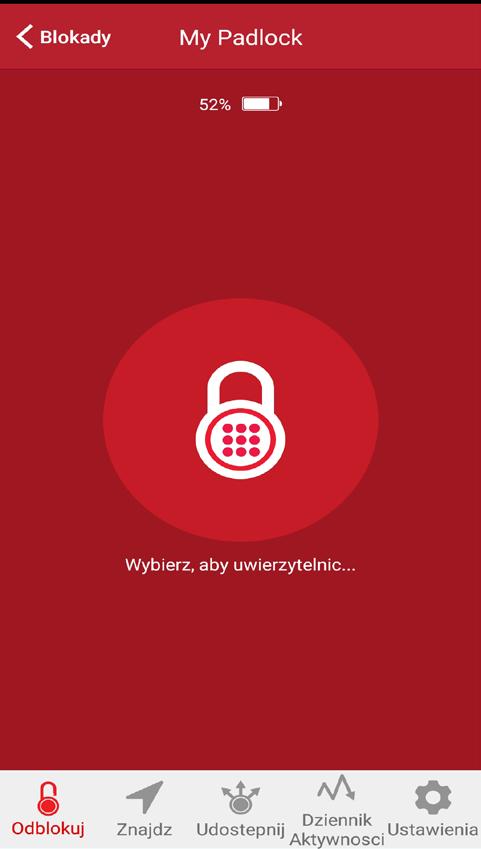 9 Touch ID / Odcisk Palca Dostępne na kompatybilnych urządzeniach mobilnych 1.