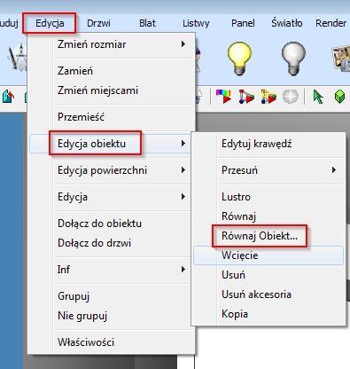 35. Przesuwanie/Obrót/Zmiana rozmiaru obiektów Opcja edycji modeli dostępna