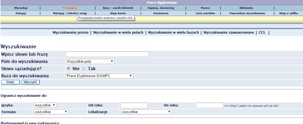 Przeglądaj Wybierz odpowiednią