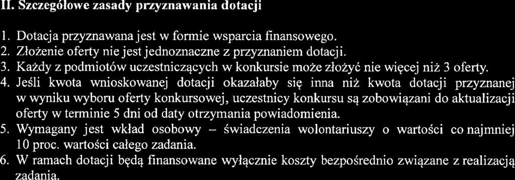 Łączna suma dotacji do podziału: 50 000,00 zł. 6 Zadania z zakresu wspierania i upowszechniania kutury fizycznej.