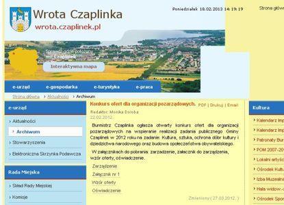 WSPÓŁPRACA POZAFINANSOWA Niefinansowe formy współpracy samorządu z organizacjami pozarządowymi na łamach prasy lokalnej informowano o możliwości uczestnictwa w otwartych konkursach ofert na