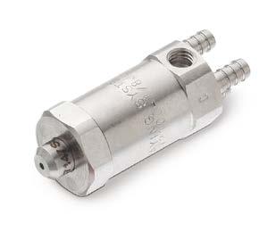 VAU/VMAU Variable Spray Natężenie przepływu do 1.22 gpm (4.62 l/min). Konstrukcja ze stali nierdzewnej.