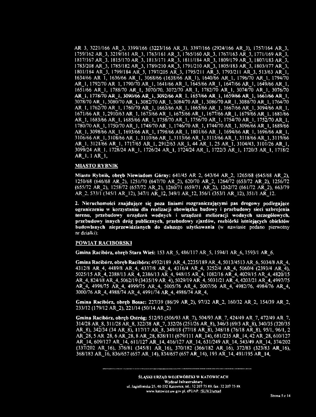 AR 3, 3221/166 AR_3, 3399/166 (3223/166 A R J), 3397/166 (2924/166 A R J), 1757/164 A R J, 1759/162 A R J, 3219/161 A R J, 1763/161 A R J, 1765/160 A R J, 1767/163 A R J, 1771/169 A R J, 1817/167 A R