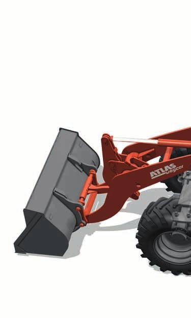 ATLAS WEYCOR: Z ENERGIĄ. P Najnowocześniejsza kinematyka Sprawdzona kinematyka firmy ATLAS z dużą siłą wyrywającą i bardzo dobrą wysokością podnoszenia.