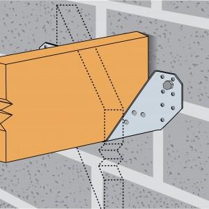 MONTAż Mocowanie Mocowanie do drewna Za pomocą gwoździ systemowych CNA 4.0 x 35 lub alternatywnie systemowych wkrętów CSA5.0 x l.