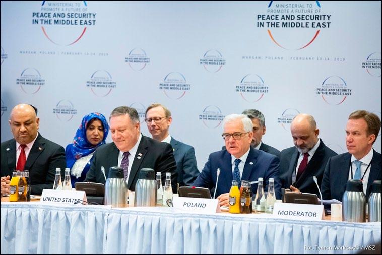 Spotkanie ministerialne poświęcone budowaniu pokoju i bezpieczeństwa na Bliskim Wschodzie W dniach 13-14 lutego br.