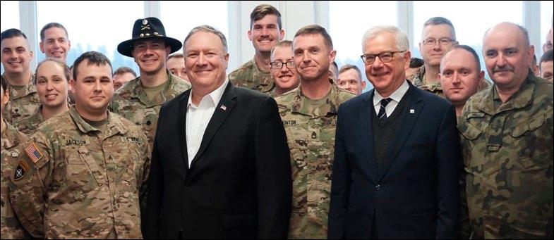 WYDARZENIA Z REGIONU Wizyta Ministra Jacka Czaputowicza oraz Sekretarza stanu USA Mika Pompeo w Bemowie Piskim 13 lutego br.