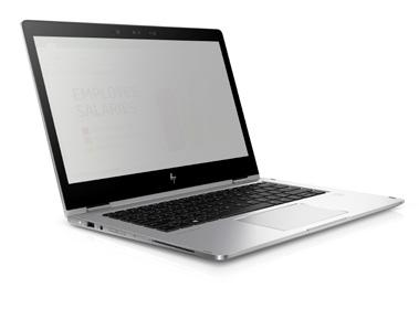 HP EliteBook 840 G3/G4, 1040 G3 HP EliteBook x360 1030 G2 Działanie trybu ochrony prywatności i zakres widoczności