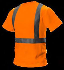 T-SHIRT OSTRZEGAWCZY Intensywna widzialność - zwiększone bezpieczeństwo użytkowania Komfort użytkowania podczas upałów - lekki, przewiewny materiał Zgodność z europejskimi standardami bezpieczeństwa