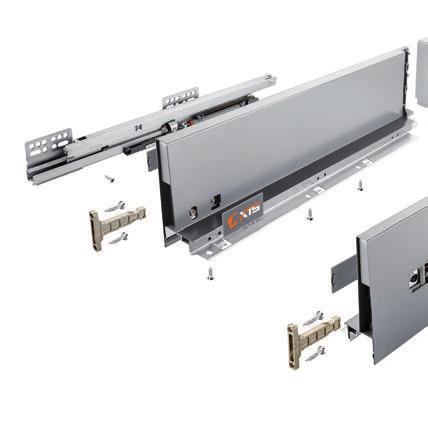 AXIS Skład zestawu Set Комплектация bok szuflady / biały l= od 450 do 500 mm drawer side gray / white l=450 to