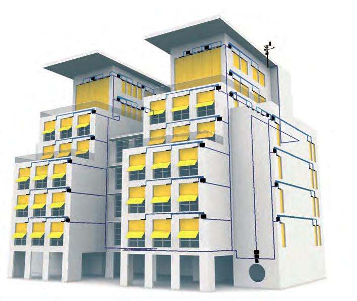 SYSTEMY STEROWANIA NAPĘDY ELEKTRYCZNE ARCHITEKTURA SYSTEMOWA Proste i inteligentne rozwiązania do budynków. Przydatna automatyka, przyjazne w obsłudze oraz dla środowiska naturalnego.