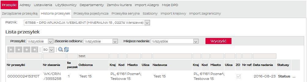 Aby wygenerować należy w zakładce Protokoły zaznaczyć wybraną pozycję na liście i kliknąć na przycisk #Drukuj raport. Proces wydruku jest taki sam jak w przypadku etykiet i oryginałów protokołu.