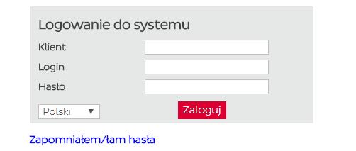 1. Logowanie Ze względów bezpieczeństwa Aplikacja wymusza zmianę hasła. Komunikat będzie pojawiał się co 60 dni od daty pierwszego logowania.