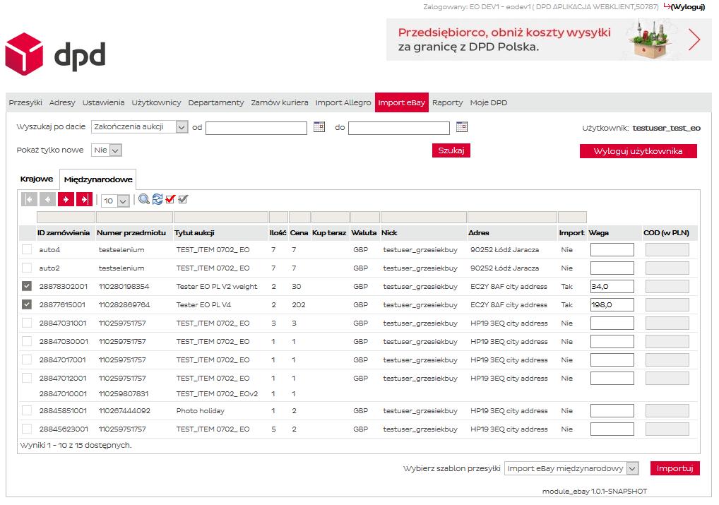 Instrukcja użytkownika. Aplikacja DPD Online - PDF Free Download