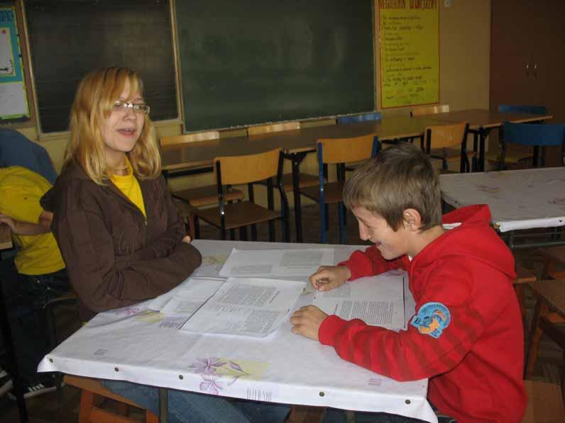 Ania uczyła a płynnego p