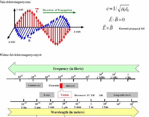Fala elektomagnetyczna jest falą popzeczną gdyż kieunek jej ozchodzenia jest postopadły do kieunku