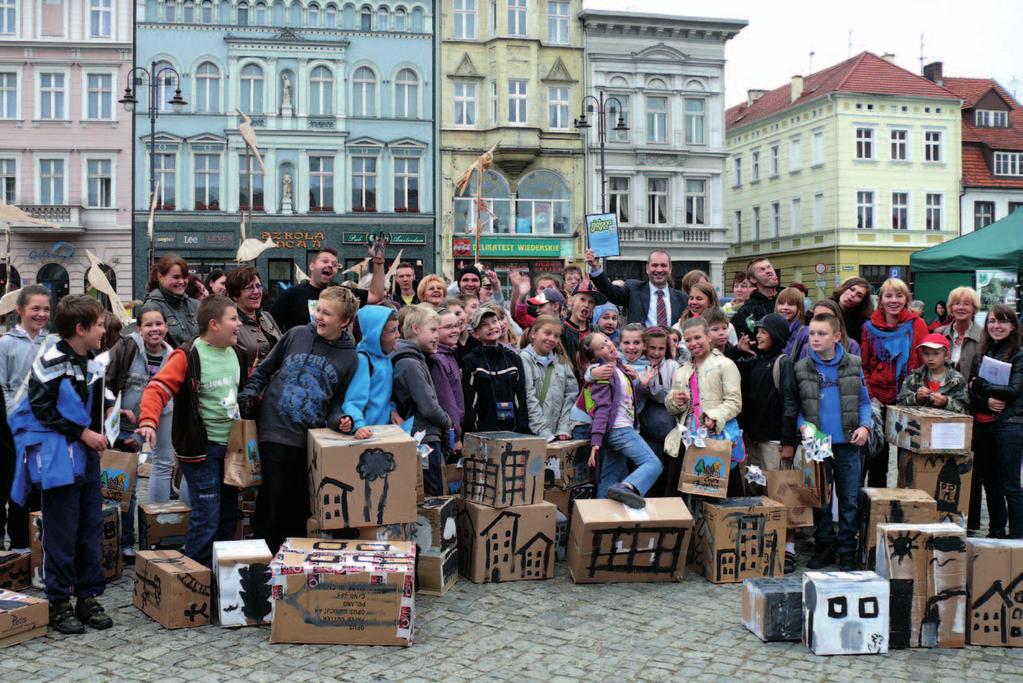 prawdziwe Zielone miasto pełne