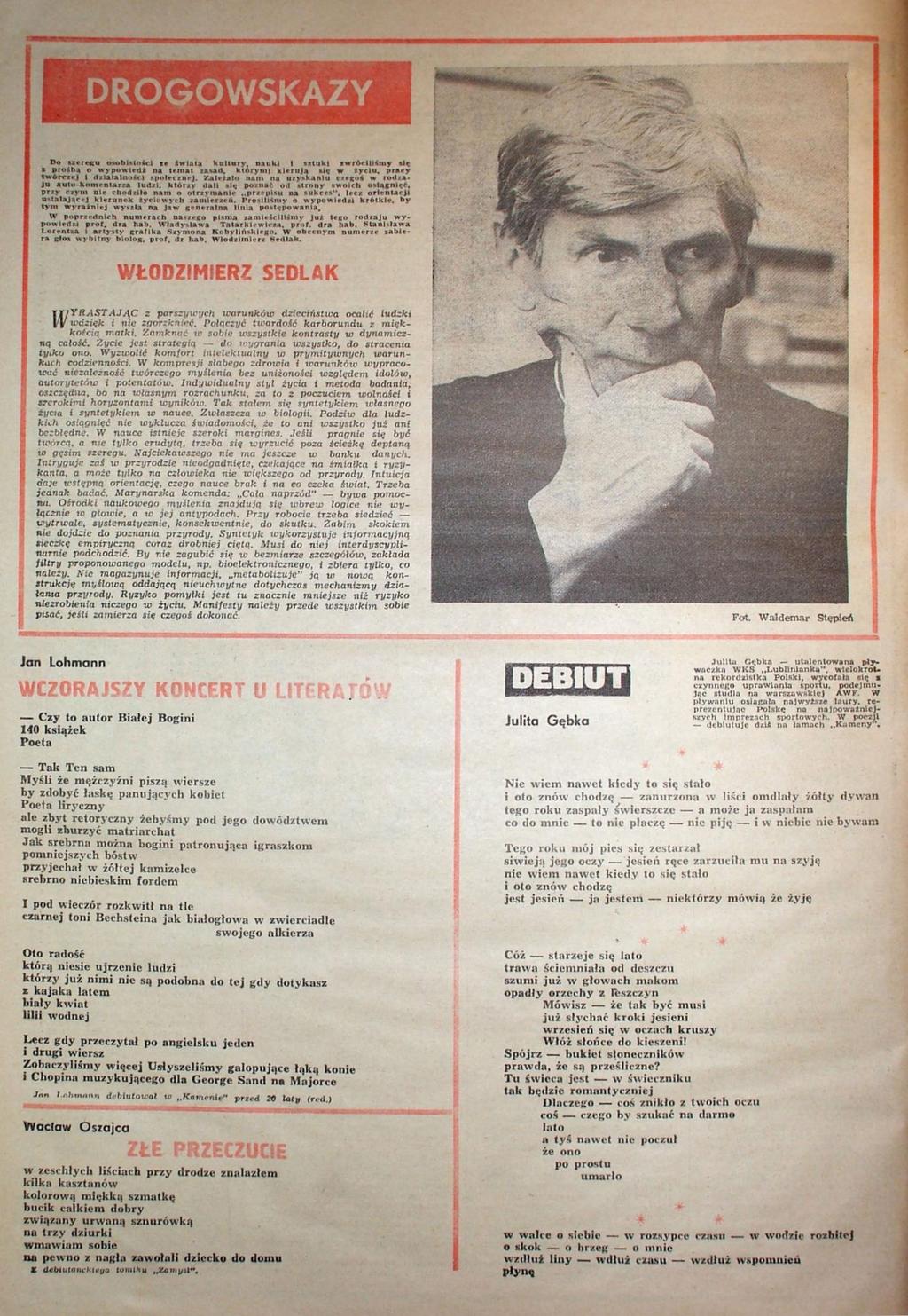 DROGOWSKAZY WŁODZIMIERZ SEDLAK Jan Lohmann