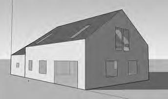 Wpływ parametrów optyczno-energetycznych oszklenia na komfort cieplny pomieszczeń 25 od strony południowej (3,6 x 2,2 m). Wymiary pomieszczenia wynoszą 9,9 x 5,6 m.