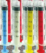 irygacja COLORED LUER LOCK MA E, KOLOROWE STRZYKAWKI 3 ML > Uporz¹dkowanie i identyfikacja.