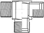 Okucia do węży gumowych do klimatyzacji ADAPTORY Adaptor GW UNF SAE 45 / GZ UNF Trójnik 3 x GZ UNF 2 7050 8048 u