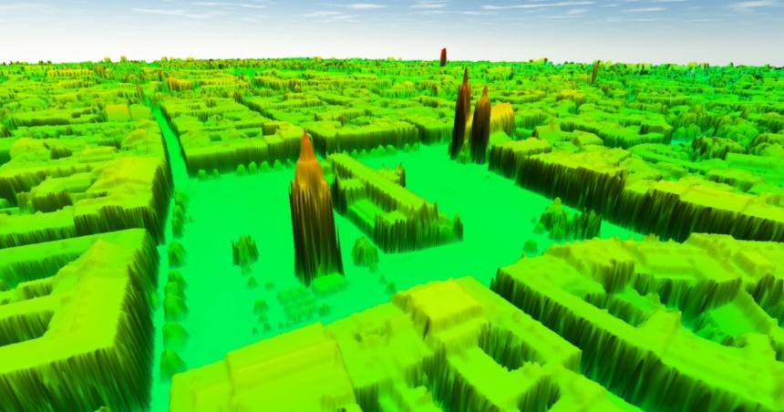 Cele systemu SI2PEM Użycie map cyfrowych 3D terenu i istniejącej zabudowy (siatka 1 m 1 m)