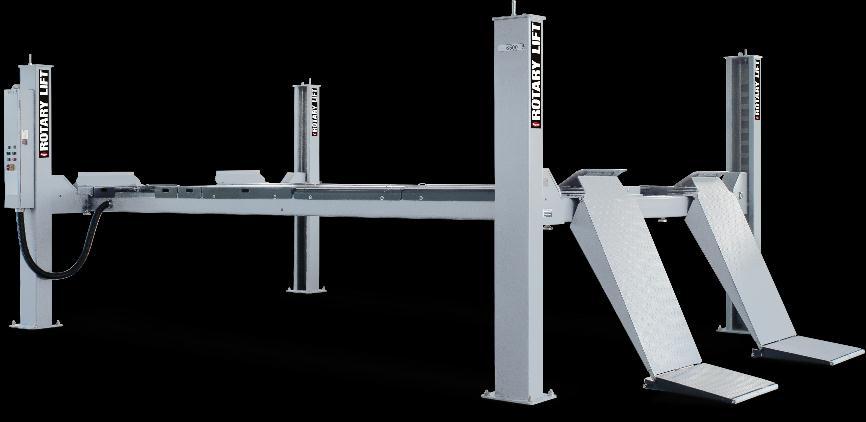 Czterokolumnowe elektrohydrauliczne dźwigniki ROTARY serii SM są przeznaczone do podnoszenia pojazdów samochodowych o masie całkowitej 4000-6500 kg.