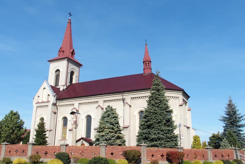 Nakryta dwuspadowym dachem z sygnaturką. Ściany przeprute ostrołucznymi otworami okien, zwieńczone są skromnym, profilowanym gzymsem. Pozostałe kościoły, powstałe w końcu XIX w. i na pocz.