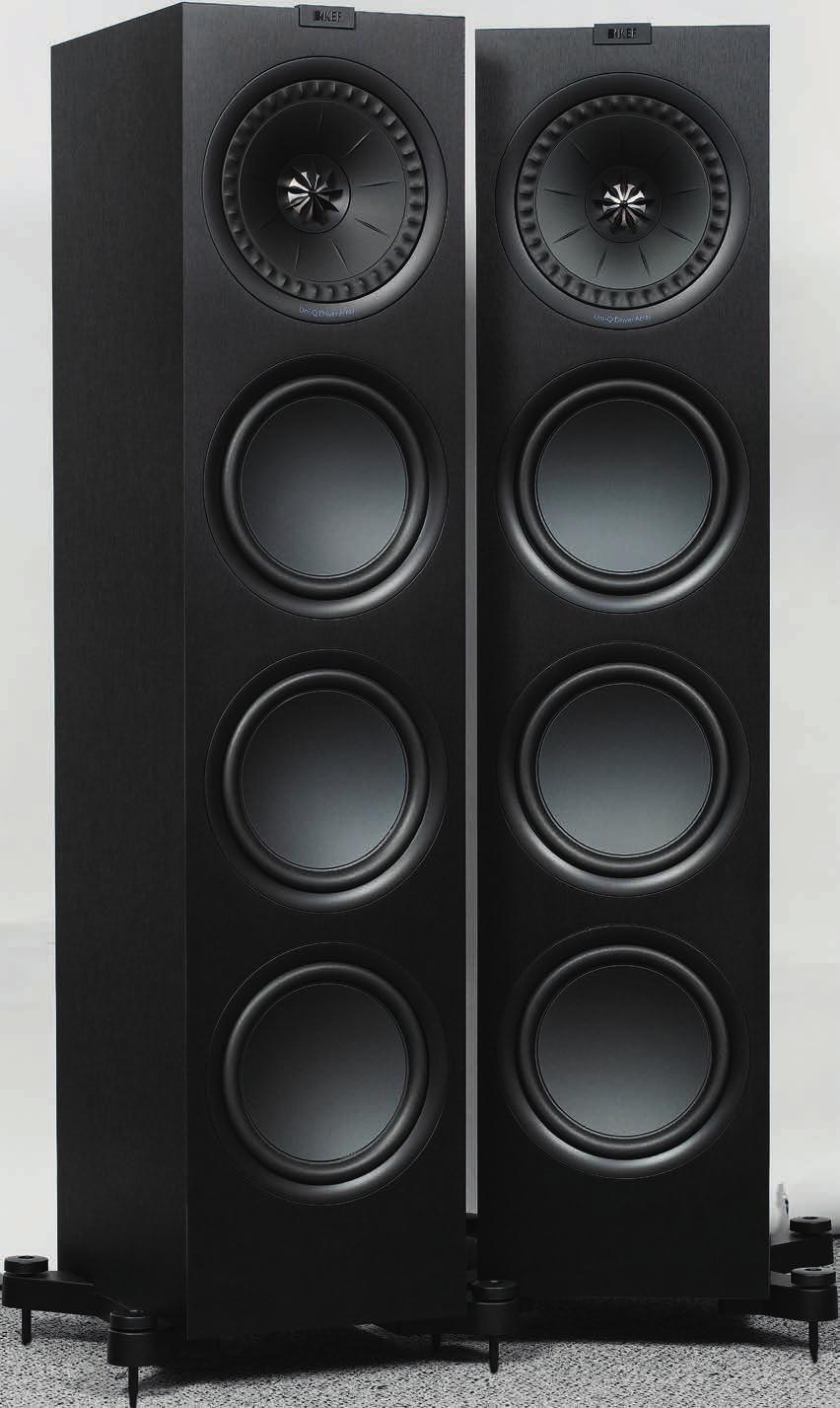 KEF Q950 Lepiej nie mogło to wyglądać KEF-y zaraz po Elacach, o czym zdecydowała kolejność alfabetyczna, pozwalają płynnie kontynuować oczywisty wątek.