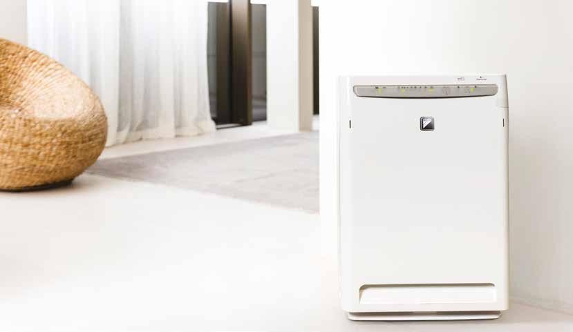Oczyszczacz powietrza w technologii Streamer Oczyszczone powietrze Ponieważ dba o nie Daikin MC70L Oparty na technologii Streamer oczyszczacz powietrza, to połączenie nowej technologii, większej