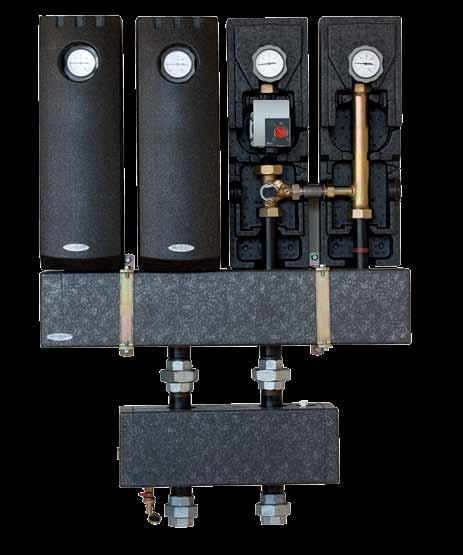 System zabudowy kotłowni do 00 kw Grupy pompowe typu V kompletna grupa montażowa nowoczesny design nowa, trzyczęściowa izolacja zapewnia optymalne chłodzenie pompy takie same wymiary dla dn 5 i