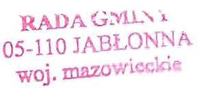 RADA G:Yll." " 05-110 JABŁONNA. woj. r:oazowic<:\ci<: UCHWAŁA NR XXXIV/320/2017 RADY GMINY JABŁONNA Z DNIA 29 marca 2017 r.