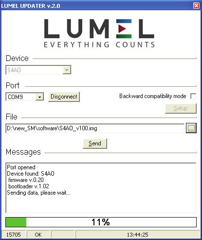 8. AKTUALIZACJA OPROGRAMOWANIA W modułach S4AO zaimplementowano funkcję umożliwiającą uaktualnienie oprogramowania przy pomocy komputera z oprogramowaniem econ.