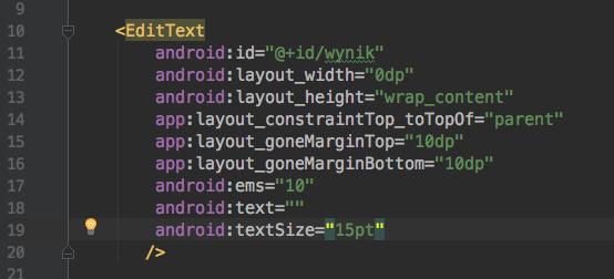 1. Tworzenie layout-u Element TextEdit o id.