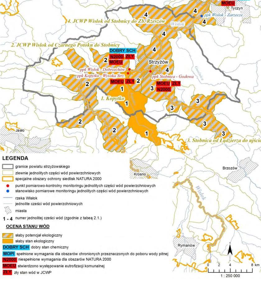 IV klasa elementy biologiczne). W obrębie jej doliny występuje zagrożenie zalewaniem wodami powodziowymi.