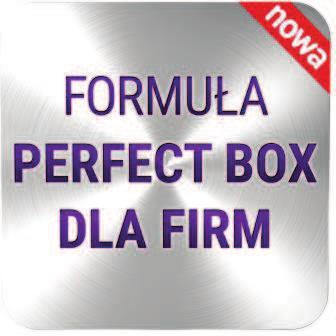 SPECJALNA FORMUŁA PERFECT BOX Plan główny dostępny w pozyskaniu na 25 m-cy i utrzymaniu na 28 m-cy.