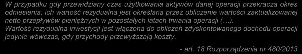 W przypadku, gdy nie wszystkie koszty inwestycji są kwalifikowalne, dochód zostaje przyporządkowany pro rata do kwalifikowalnych i niekwalifikowalnych części kosztów inwestycji. - art.