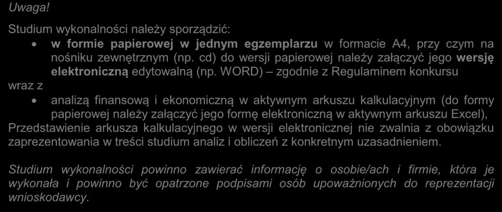Wstęp Studium wykonalności (ang. feasibility study, dalej: SW) jest dokumentem, w którym przeprowadza się pogłębioną ocenę i analizę potencjału projektu.