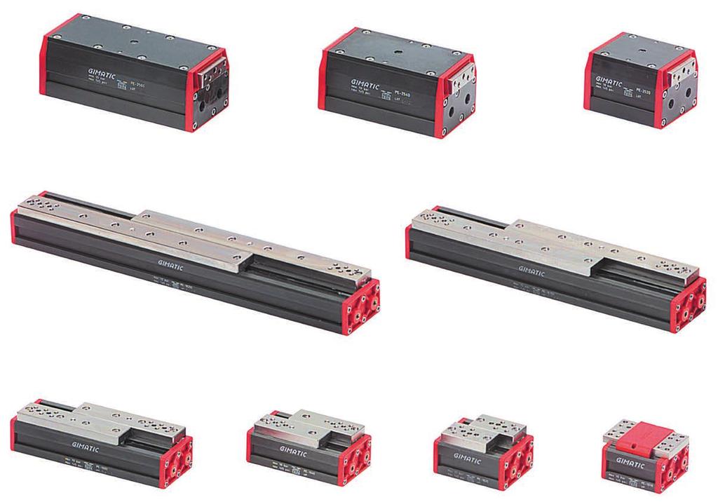 2-jaw parallel self-centering pneumatic gripper (series ) Double acting (single acting upon request for -25... and -45...). High efficiency and reliability due to the lack of driving parts.