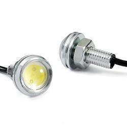 50 PLN Przykładowa cena: Żarówka LED 24V 1W 23mm biała z soczewką, srebrna