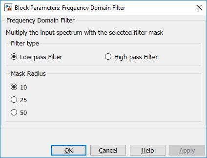 Frequency Domain Filter Frequency Domain Filter 3 Zadania do wykonania Rysunek 4: Blok Frequency Domain Filter Należy stworzyć oddzielne projekty w środowisku Simulink dla poszczególnych zadań. 1.