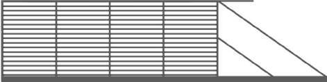 44-45 Bramy przystosowane do automatyki SŁUPY Ocynk + RAL 7016 Struktura - Bramowy z nitonakętką